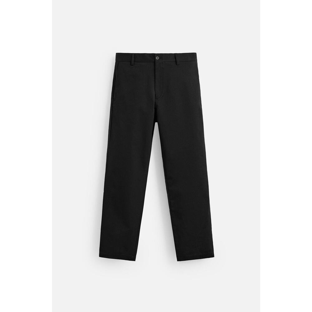 Zara Basic Collection Black Chino Pants - Regular Fit - Smart Casual - Size 31 - Picture 4 of 12